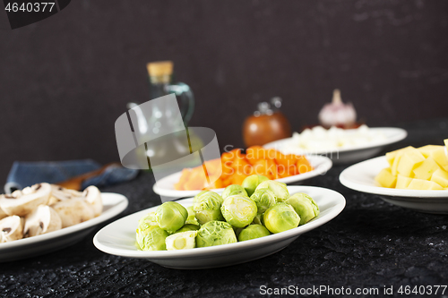 Image of vegetables and mushroom