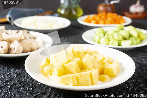 Image of vegetables and mushroom