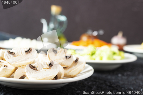 Image of vegetables and mushroom