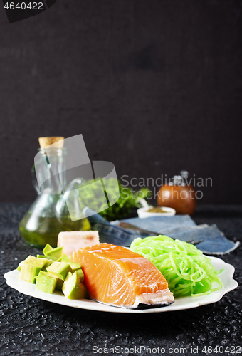 Image of salmon with avocado