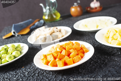 Image of vegetables and mushroom