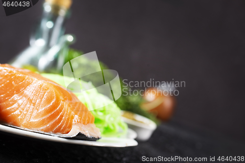 Image of salmon with avocado