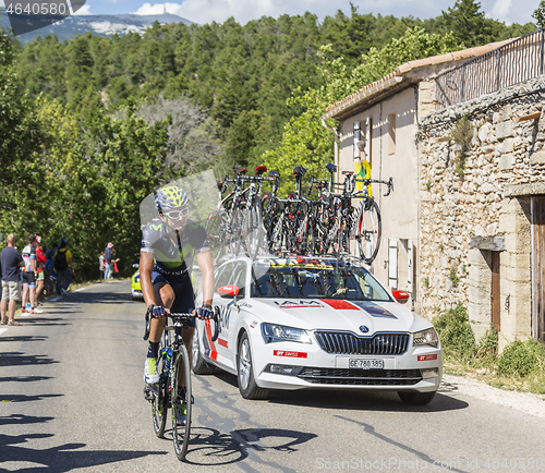 Image of The Cyclist Gorka Izagirre Insausti on Mont Ventoux - Tour de Fr