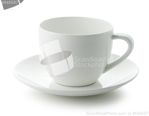 Image of empty white coffee cup