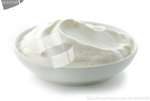 Image of bowl of sour cream or yogurt