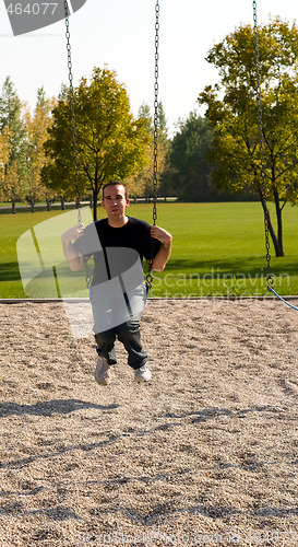 Image of Adult Man Swinging