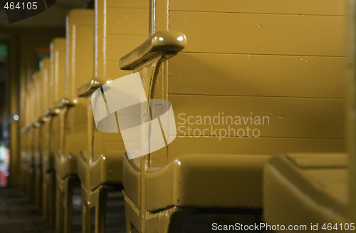 Image of Interior of old railway car