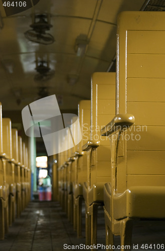 Image of Interior of old railway car