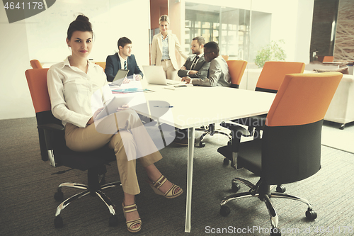 Image of business woman at office