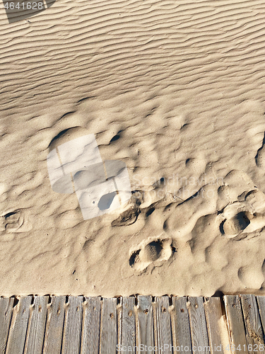 Image of sand and wood background