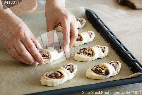 Image of process of making yeast dough buns