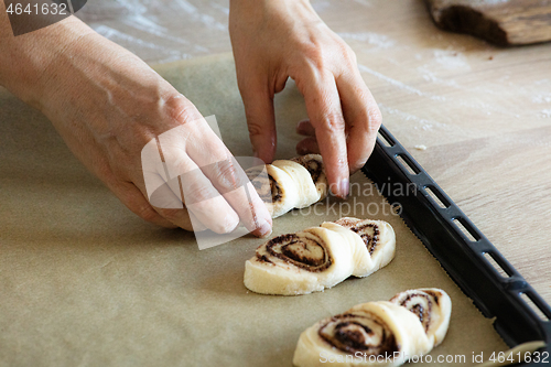 Image of process of making yeast dough buns