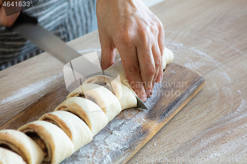 Image of process of making yeast dough buns