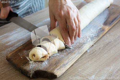 Image of process of making yeast dough buns