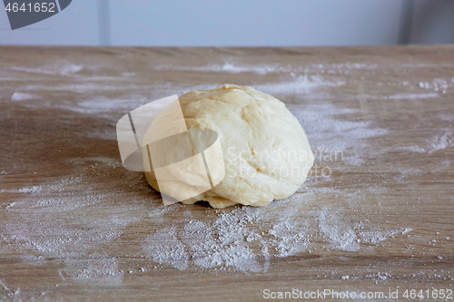 Image of fresh raw yeast dough