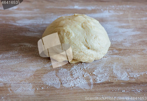 Image of fresh raw yeast dough