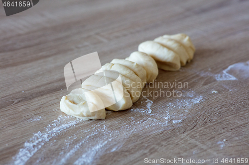 Image of fresh raw yeast dough