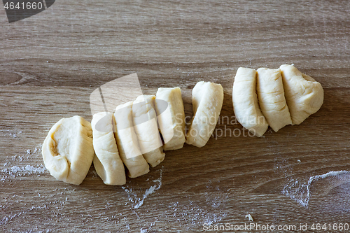 Image of fresh raw yeast dough