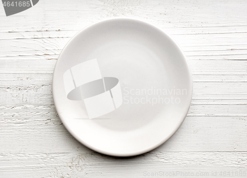 Image of empty white plate