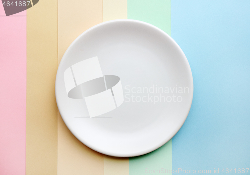 Image of empty white plate