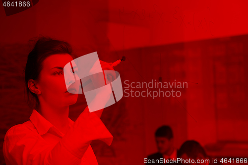 Image of business woman at office