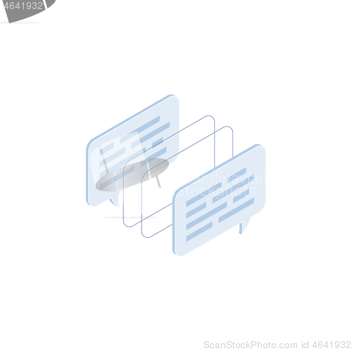 Image of Chat vector isometric icon