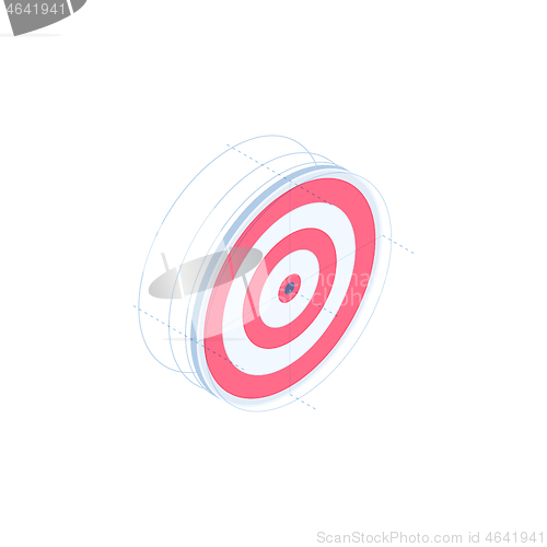 Image of Target vector isometric icon