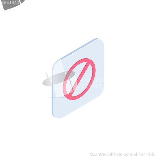 Image of Stop vector isometric icon