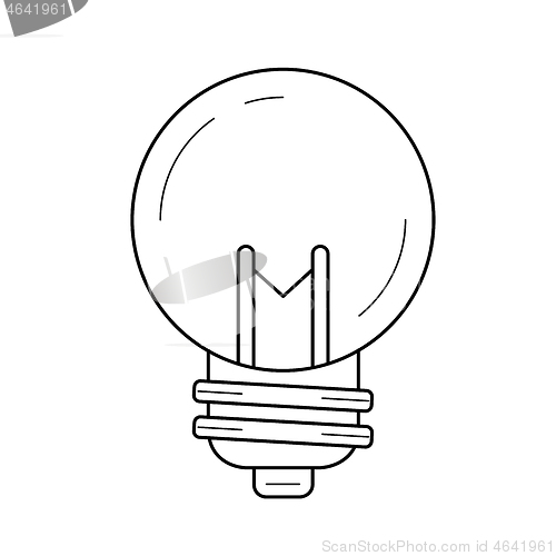 Image of Idea lightbulb vector line icon.