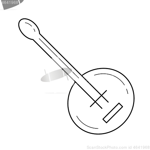 Image of Banjo line icon.