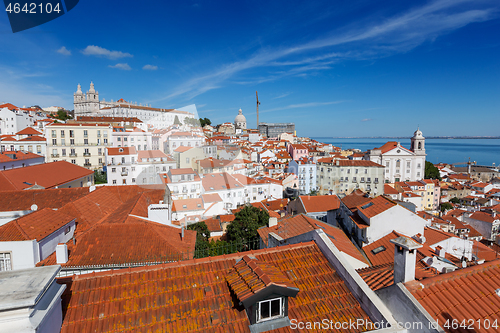 Image of Historic old district Alfama in Lisbon