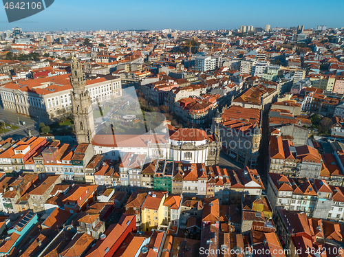 Image of Aerial view of Torre dos Clerigos tower