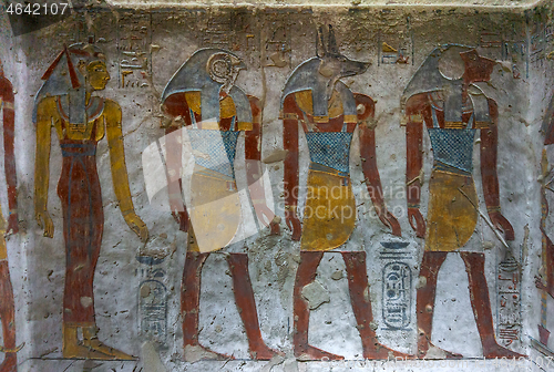 Image of Ancient egypt carving color image