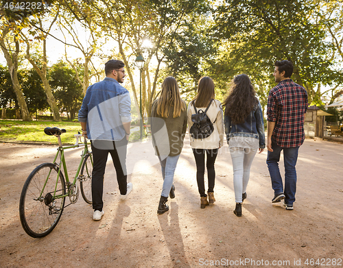 Image of Students in the park