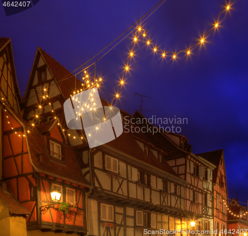 Image of Festive Traditional Houses in Colmar