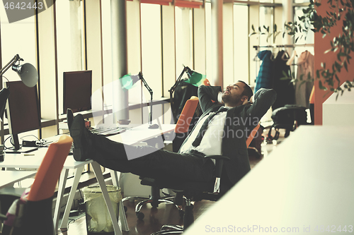 Image of business man at the office