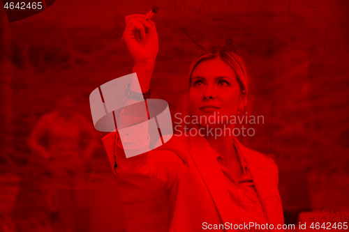 Image of business woman at office