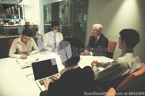 Image of business people group brainstorming on meeting