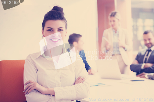 Image of business woman at office