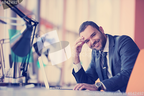 Image of business man at the office