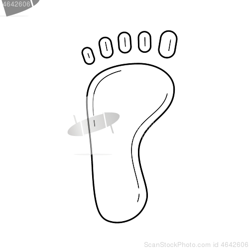 Image of Foot line icon.