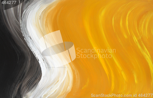 Image of Abstract oil-painted curves