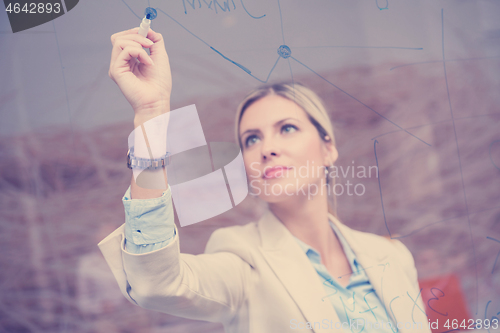 Image of business woman at office