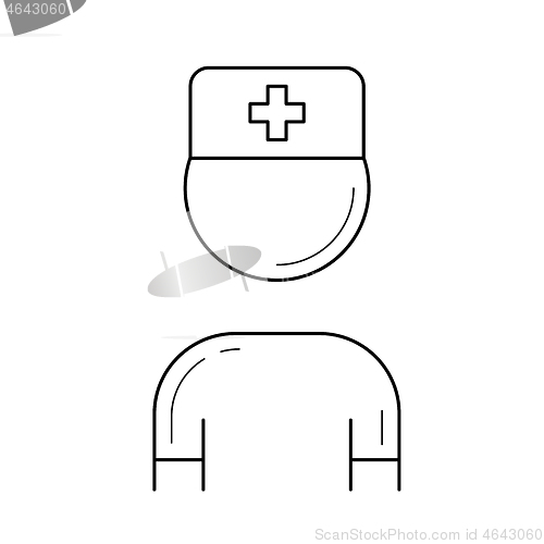 Image of Nurse line icon.