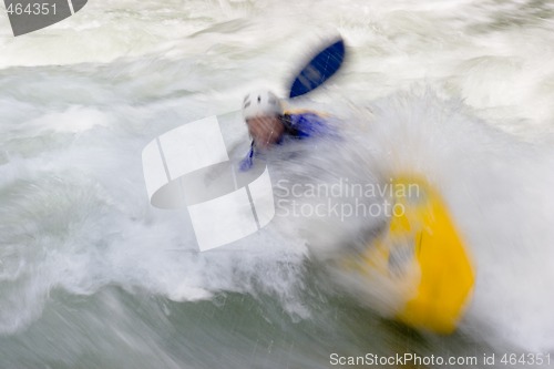 Image of Kayaker in whitewater rapids