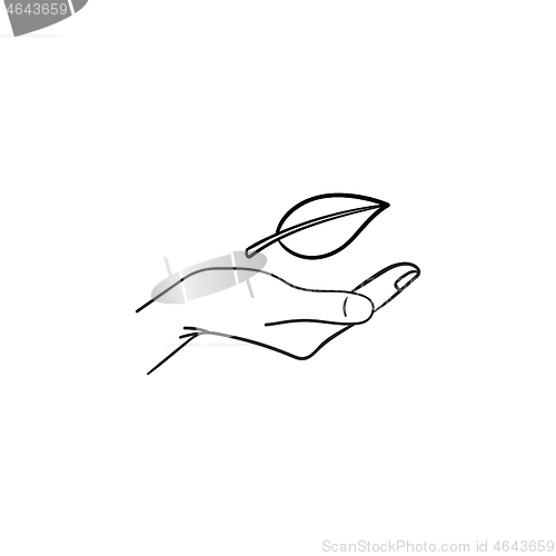 Image of Environment protection hand drawn sketch icon.