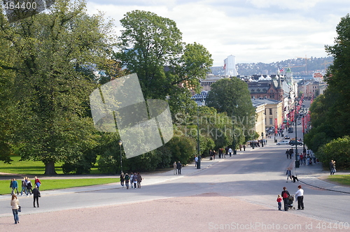 Image of Karl Johans gate in Oslo