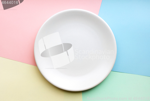 Image of empty white plate