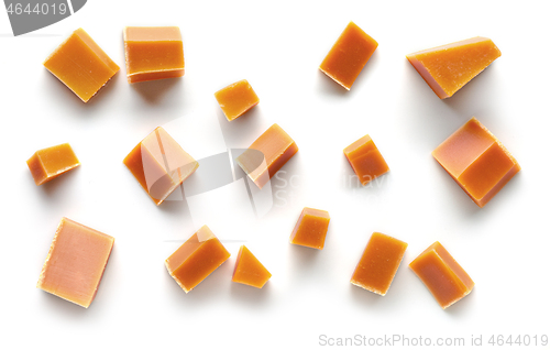 Image of various caramel pieces