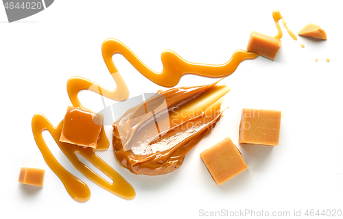 Image of composition of caramel candies